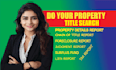 provide property title search, surplus fund