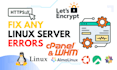 fix email, smtp, dns, mysql, cpanel whm, hack server issues