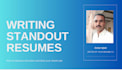 write and upgrade your resume CV