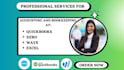 expertly handle bookkeeping, accounting, setup in quickbook online, wave, xero