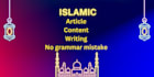 do islamic, sufism content writing