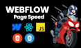 speed up webflow website on google pagespeed insights