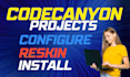 configure reskin install codecanyon projects like exicube