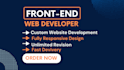 be your frontend developer using react js and html,css
