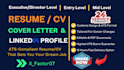 write an executive resume, cover letter and linkedin