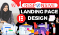 do wordpress, landing page design or one page website design