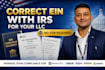 correct ein with irs for your llc