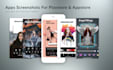design the eye catchy screenshots for app store play store