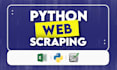 do web scraping and data extraction from any website using python
