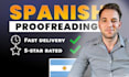 proofread and polish your spanish texts