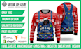 create amazing ugly christmas sweater, sweatshirt design