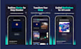design app screenshots for play store and app store