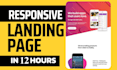 design responsive landing page and wordpress website with elementor pro