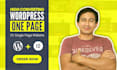 design wordpress one page website, single page website or landing page