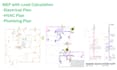 draw electrical, hvac and plumbing mep drawings