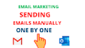 send emails manually one by one per day