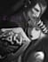 illustrate semirealistic drawing in grayscale