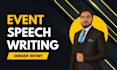 write engaging speeches with detailed outlines for events