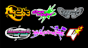 design y2k and unique logo