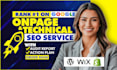 do onpage SEO and technical optimization for wordpress shopify wix website