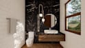 design bathroom interior in 3d and render