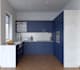 do 3d model and render of kitchen design