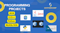 write java c cpp mysql python code for assignment