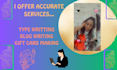 provide precise writing, card making and  blog post