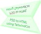 turn psd, figma or xd design to HTML and CSS using tailwindcss