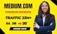 write and publish article on medium,com premium guest post for link building