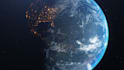 create a cinematic planet earth animation