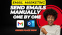 send 500 emails manually one by one
