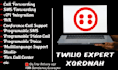 develop full functional twilio app, perfectly set up and api integration