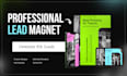 design PDF lead magnet, ebooks, workbook, planner, worksheet