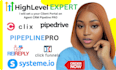 gohighlevel pipeline pro pipedrive systemeio progeda clixlo