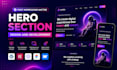 create any website banner, shopify banner, hero section slider image
