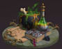paint realistic or stylized fantasy items for games and rpgs