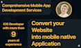 convert website to ios app and android app, mobile app development