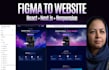 convert figma to react or next js responsive website