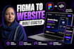 convert figma to website pixel perfect responsive build