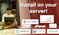 manage your server with cpanel, webuzo, directadmin, aapanel