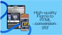 convert figma to html css and html landing page