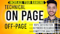 optimize your wordpress website and shopify store as an onpage SEO specialist