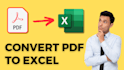 convert pdf to excel