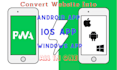 convert website into pwa application