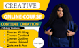 prepare online course content course curriculum for your online students