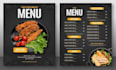 do restaurant menu cards with creative design