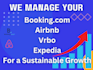manage your booking com airbnb vrbo expedia for sustainable growth