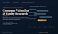 do company valuation, equity research and financial modeling
