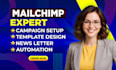 be your mailchimp email campaign setup, template, and newsletter design expert